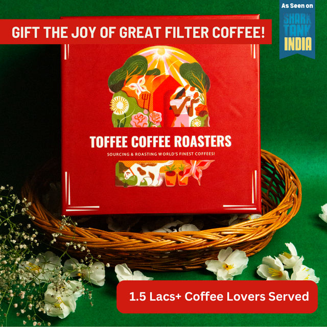 Toffee Coffee Roasters South Indian Chicory Filter Coffee with Brass Maker