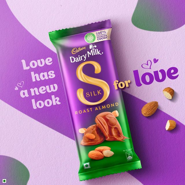 Cadbury Dairy Milk Silk Roast Almond Chocolate Bar Valentine's Gift Pack 143 g Combo