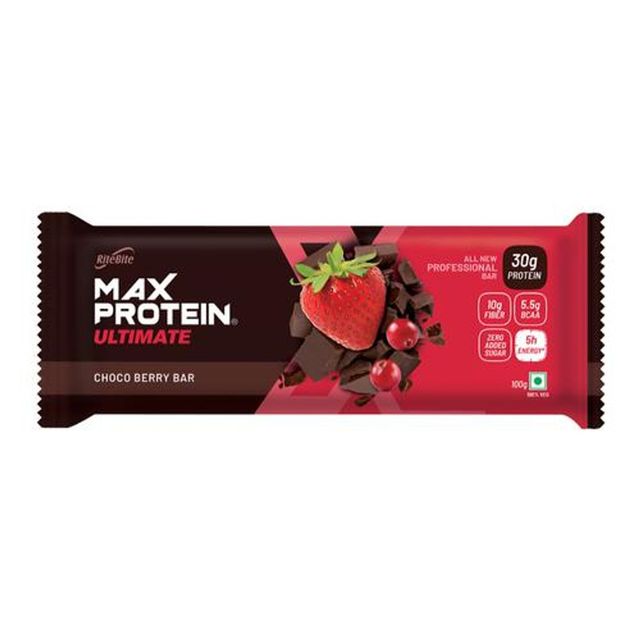 RiteBite Max Protein 30g Protein Bar Choco Berry 100 g Combo