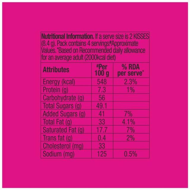 Hershey'S Kisses Hazelnut 'N' Cookies Chocolate Share Bag Small