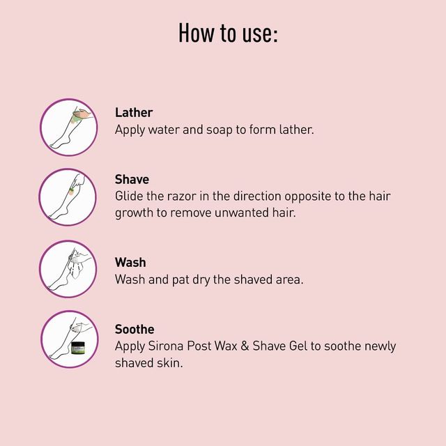 Sirona Disposable Shaving Razor for Women with Aloe Boost