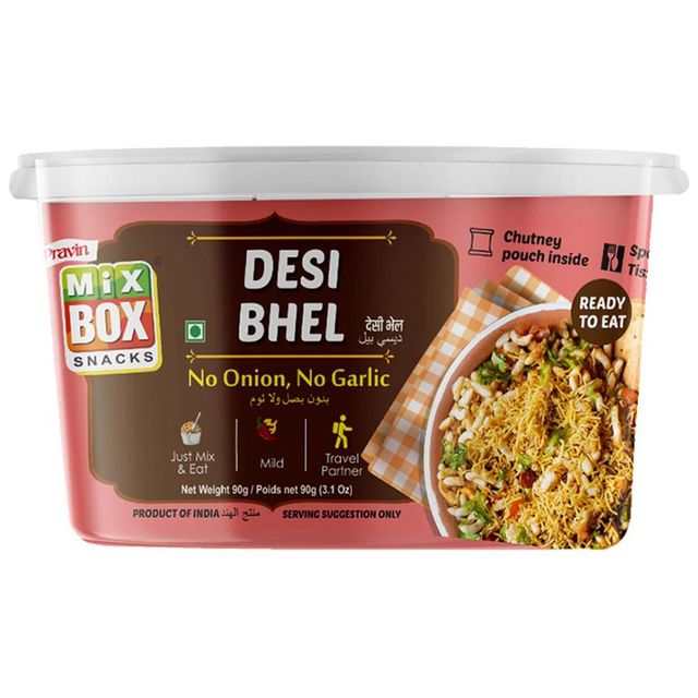Pravin Mixbox Desi Bhel No Onion No Garlic With Chutney