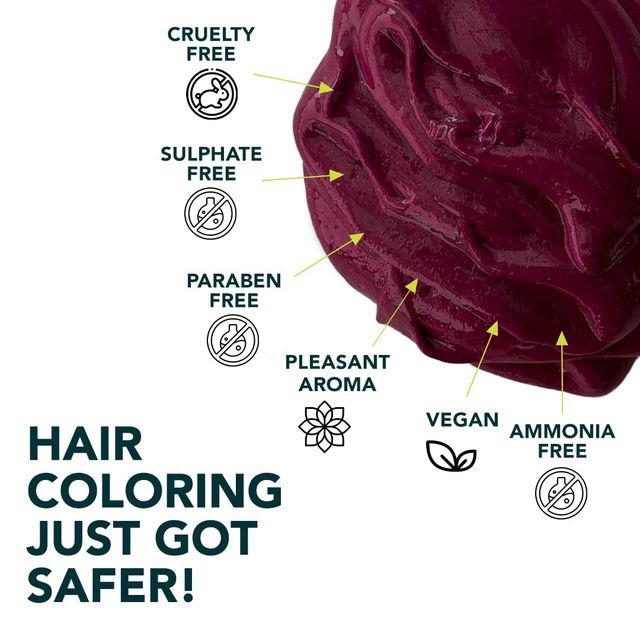 Paradyes Ammonia Free Semi-Permanent Hair Color Jar Only Ruby Wine