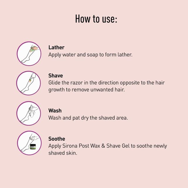 Sirona Reusable Hair Removal Razor for Women With Aloe Boost Razor