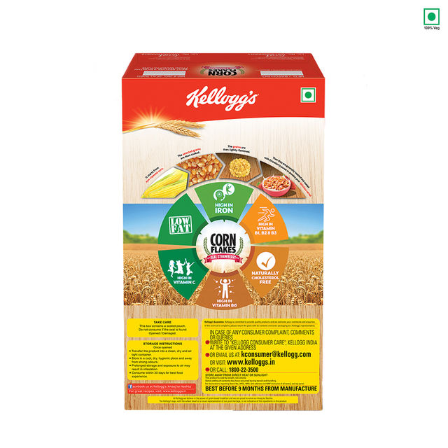 Kellogg's Corn Flakes With Real Strawberry