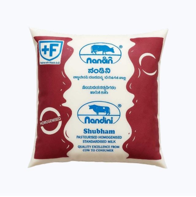 Nandini Standardised Fresh Milk (Pouch Orange)(1pc) & Cucumber Green(1pc) Combo