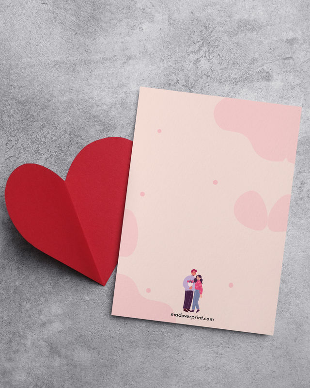 Mad Over Print Happy Valentine's Day Card