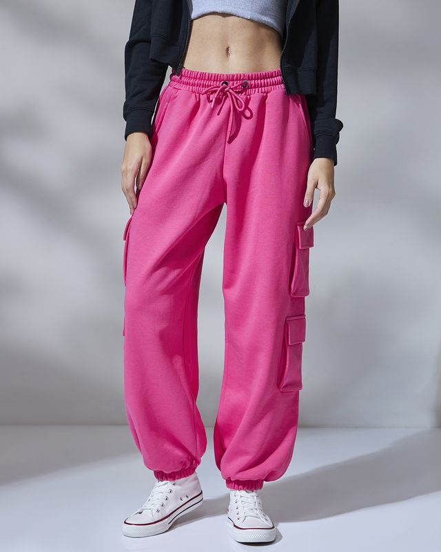 Bewakoof Joggers for Women | Pink - S