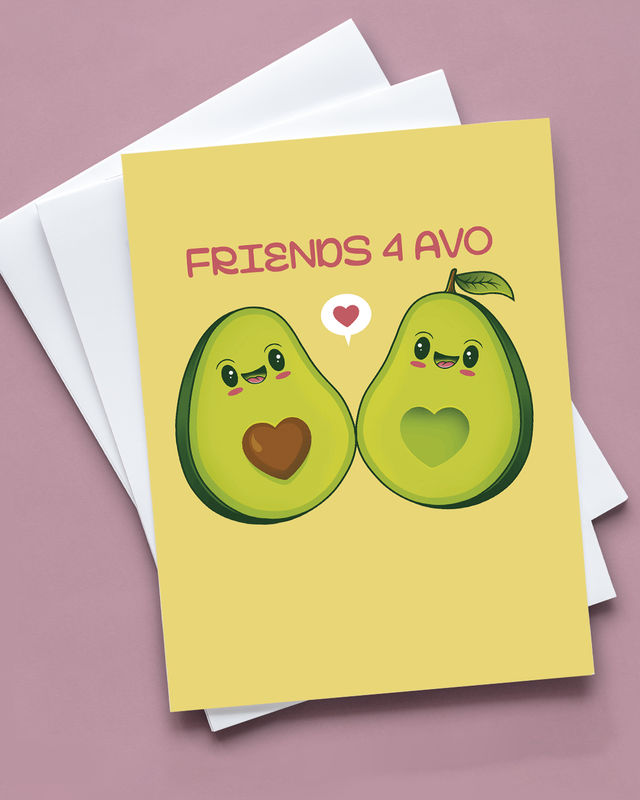 Mad Over Print Friends 4Avo Card