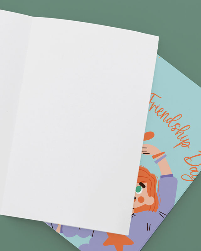 Mad Over Print Girls Friendship Day Card