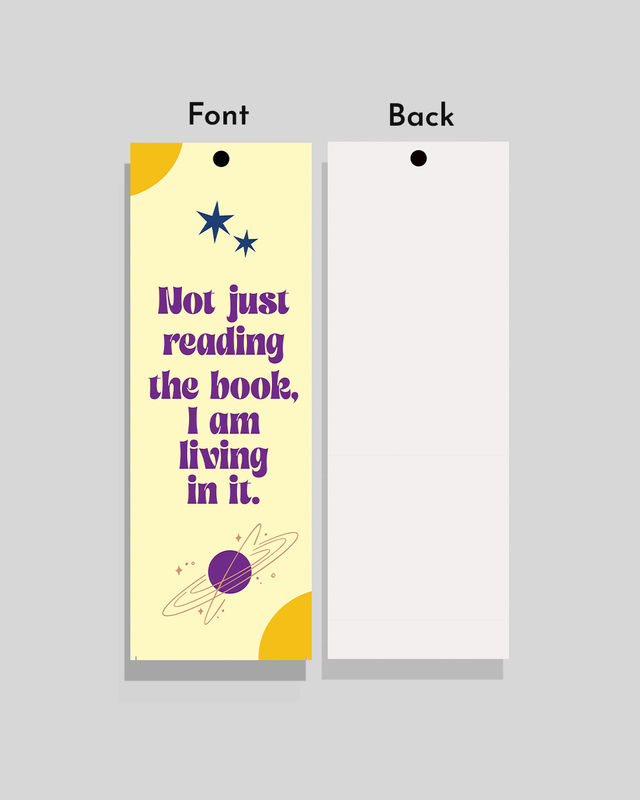 Mad Over Print Quote Bookmarker (Set Of 4)