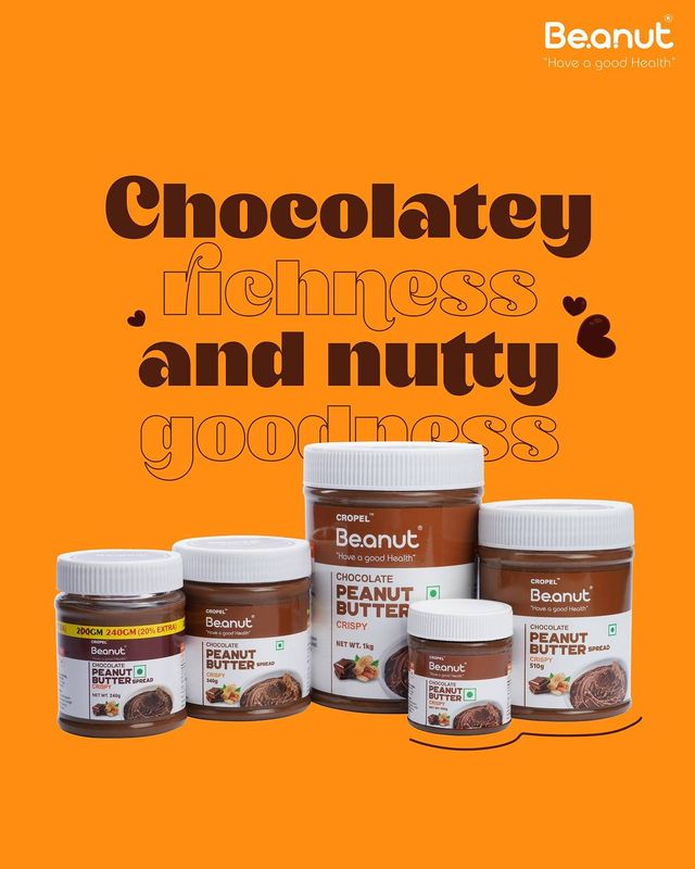 Be.anut Chocolate Peanut Butter - Crispy