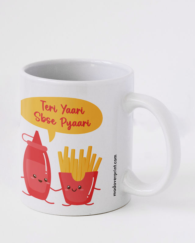 Mad Over Print Teri Yaari Mug 1 pc X 2 Combo