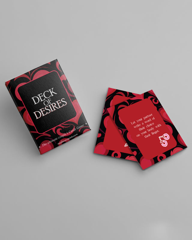Mad Over Print Deck Of Desires Naughty Playing Cards