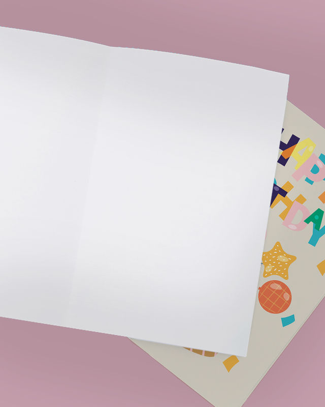 Mad Over Print Birthday Balloon Card