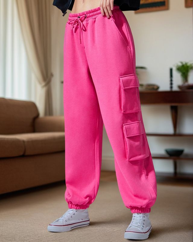 Bewakoof Joggers for Women | Pink - S