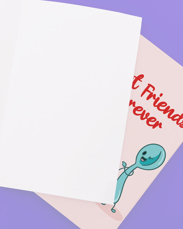 Mad Over Print Best Friend Forever Card