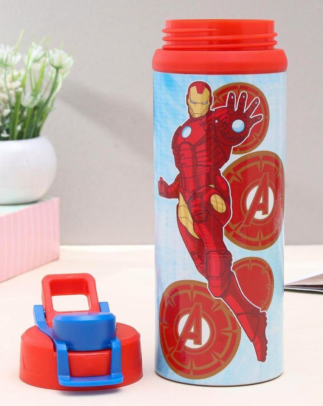 Avengers Water Bottle Steel 500Ml Stay Hydrated In Superhero Style