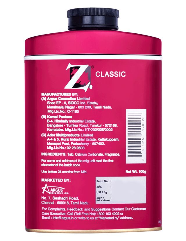 Z Magnetism For Men Talc