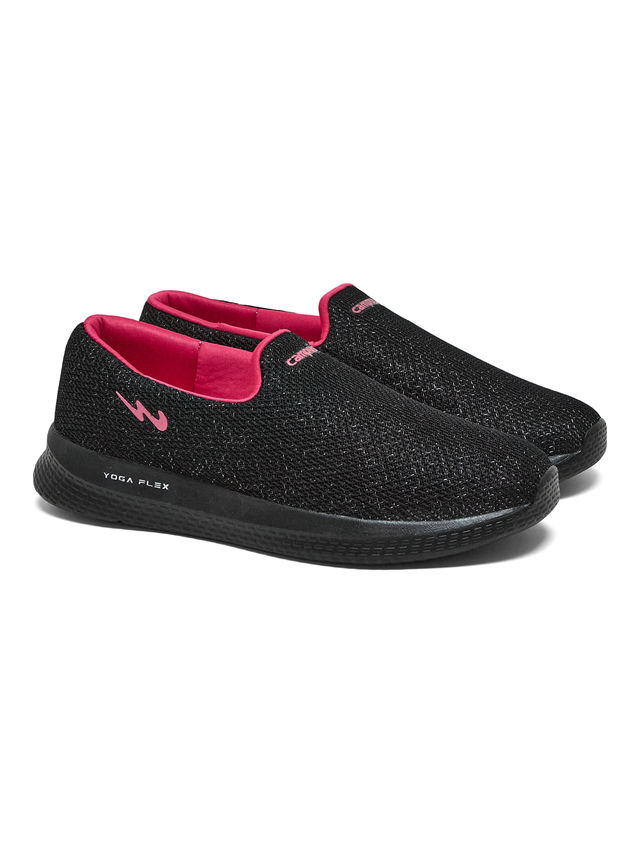 Buy Campus Women's Zoe Plus Walking Shoes | Black - UK 5 Online