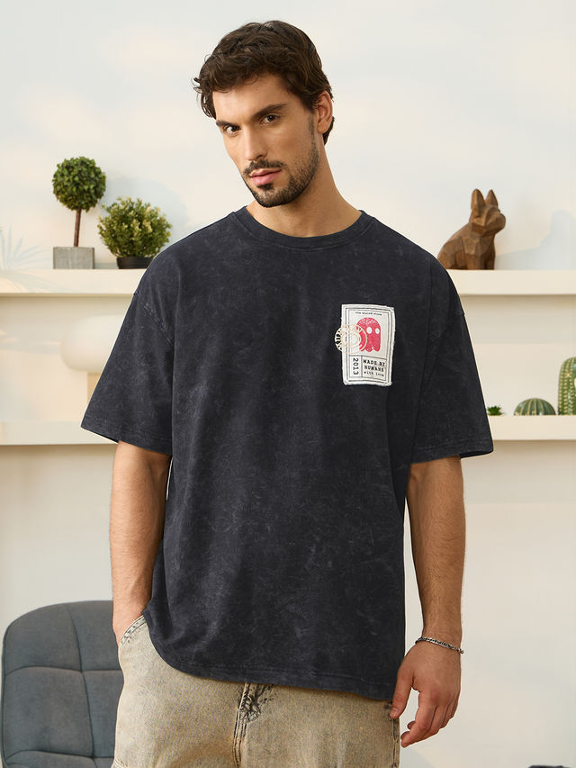 Buy The Souled Store Men's TSS Originals Spray Paint Oversized T