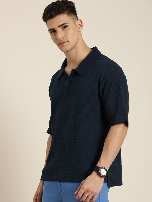 Dillinger Men's Oversized T-shirts | DLOVRPL001NVY | Navy - XL