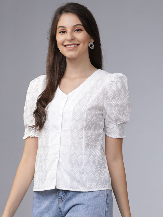 Tokyo Talkies Women's Embroidered Top - Buy at ₹504 Online