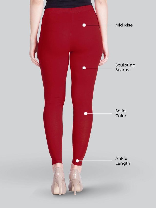 Lyra Women's Leggings Ankle Length | Cotton and Lycra - Free Size