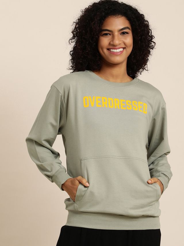Dillinger Women's Sweatshirt | Dlwmnswt016 | Grey - XL