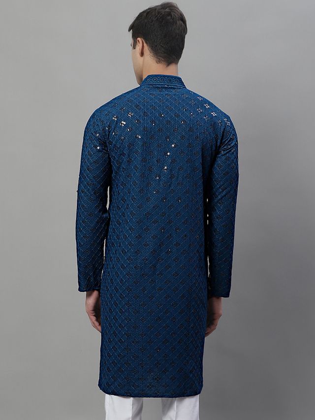 Jompers Men's Kurta | Ko 695 | Peacock - M