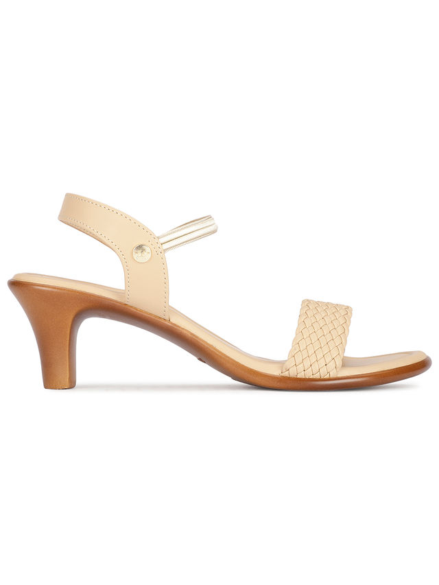 Bata Cone Heel Sandal For Women | Beige | UK 6