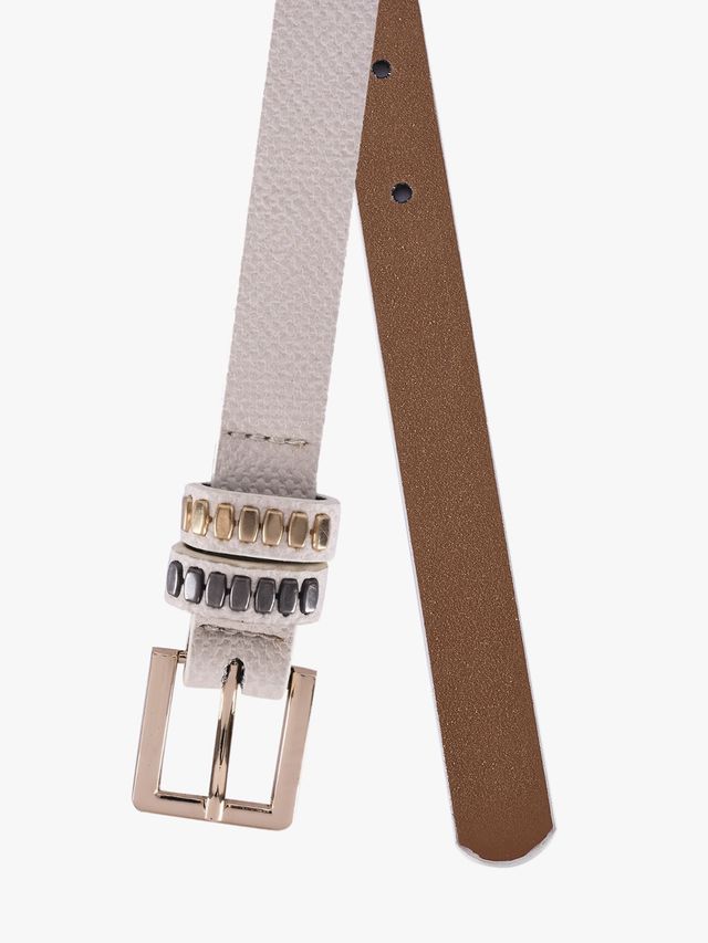 Buckleup Women's Belt | Model-Bublt2152 | White