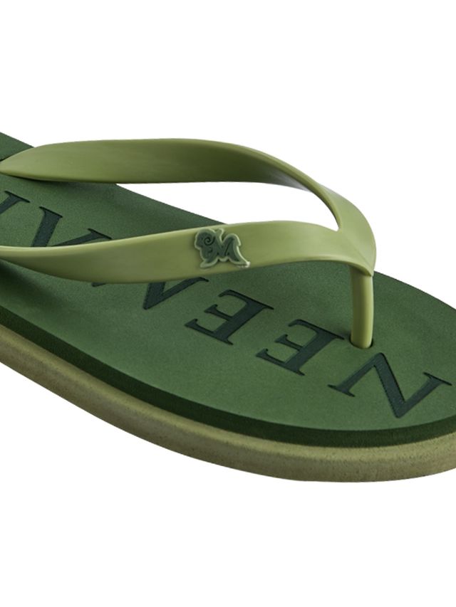 Neemans Unisex Eco Classic Slippers | Green with Light Green - UK 11