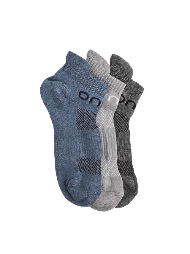 One8 Men's Solid 75% COTTON,19% NYLON,2% POLYSTER,4% ELASTANE Ankle Socks | Multicolour - Free Size