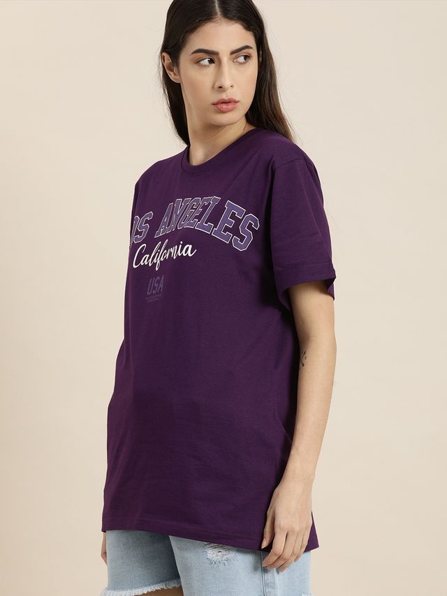 Dillinger Women's T-shirts | LNDMK216GRL | Grape Royal - L