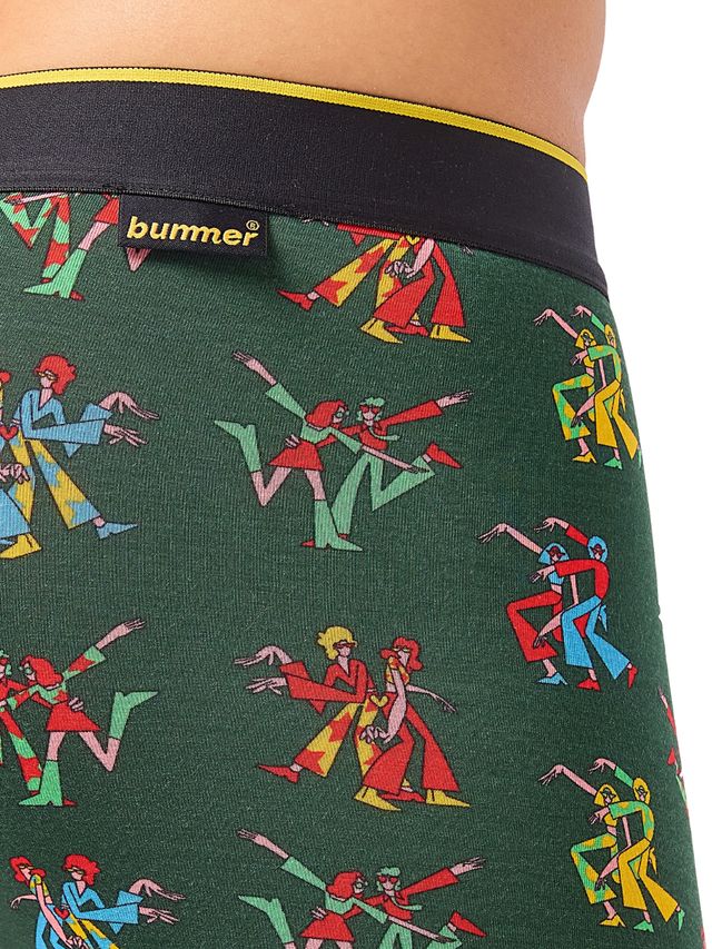 Bummer Men's Micro Modal Trunks | No Roll Waistband | Print - L
