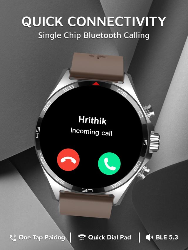 Cult Active Tr Smartwatch,Brown Leather
