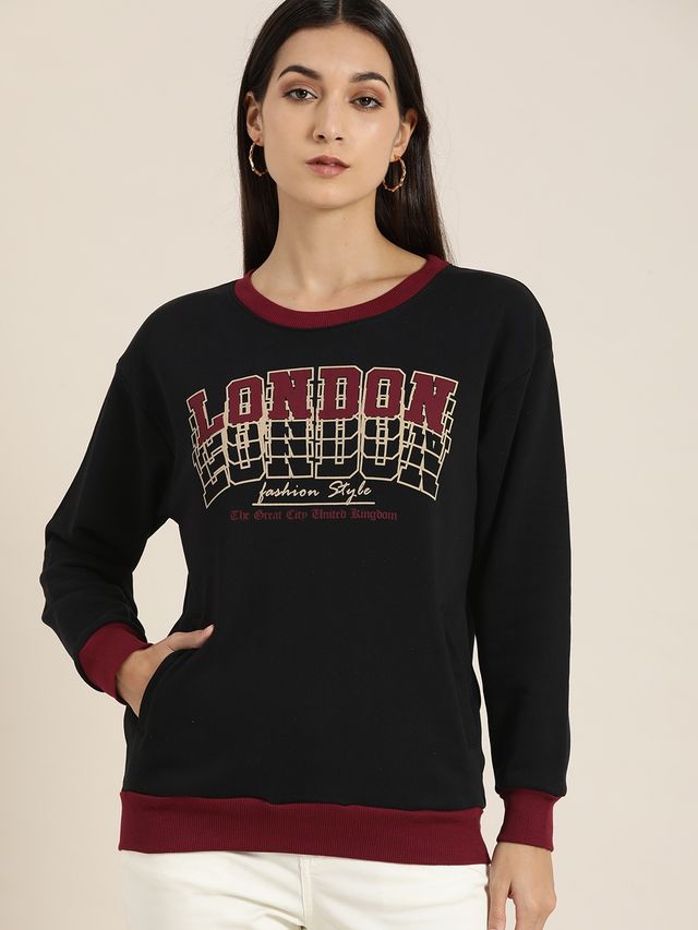 Dillinger Women's Sweatshirt | Dlwmnswt042 | Black - L