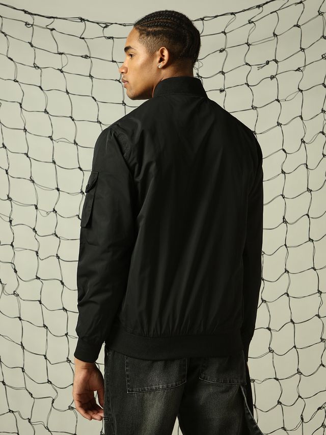 Hubberholme Men's Lightweight Open Front Utility Jacket with Bellow Pockets | Black - XL