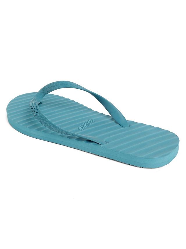 Chupps Unisex Imported Banana Leaf Monocrome Blue Lightweight Flip Flops & Slider - Size- UK 5
