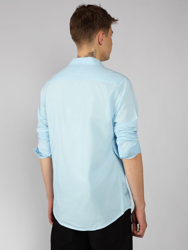 Denim Shirt Dennis Lingo Shirts Buy Dennis Lingo Blue Cotton Slim