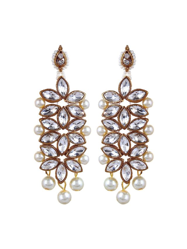 YouBella Stylish Latest Traditional Jewellery Pearl Jewellery Set for Women (YBNK - 5523)