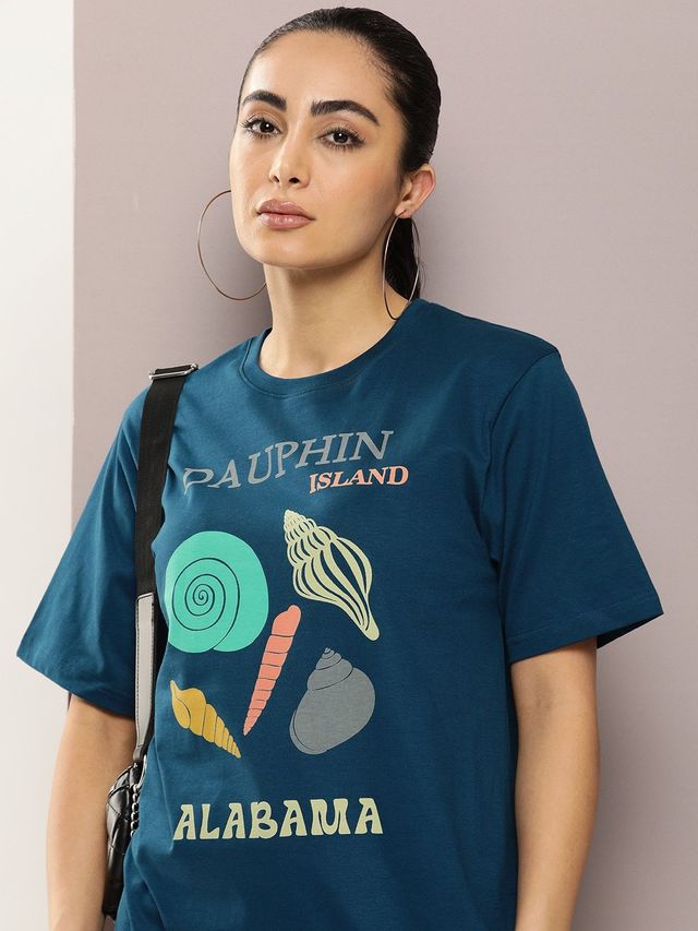 Dillinger Women's T-shirt | WMNCR466PED | Blue - S