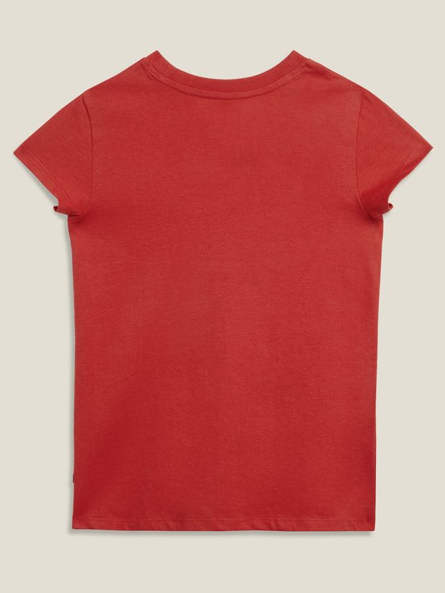 XY Life Girl's Playmate Intelliease Combed Cotton T-shirt | Dark Red - 7 to 8 years