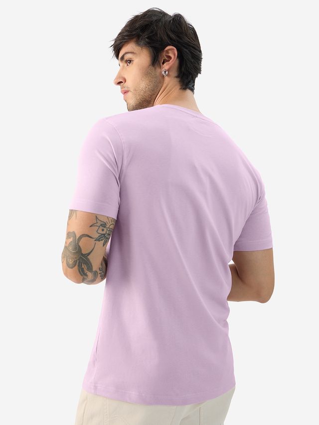 The Souled Store Men's Regular Courage- Existential Crisis T-Shirts | Purple | M