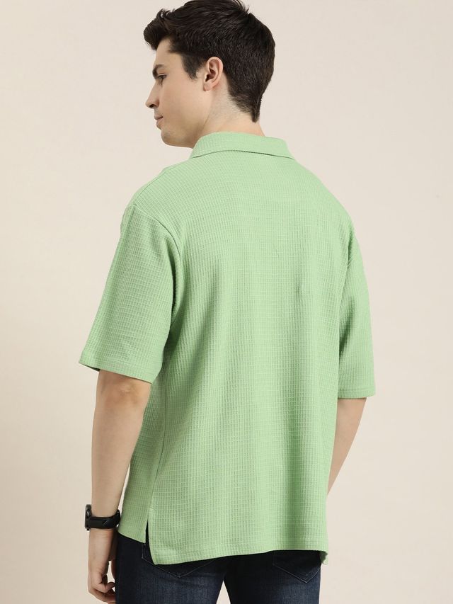Dillinger Men's Oversized T-shirts | DLOVRPL001PGRN | Pista Green - L