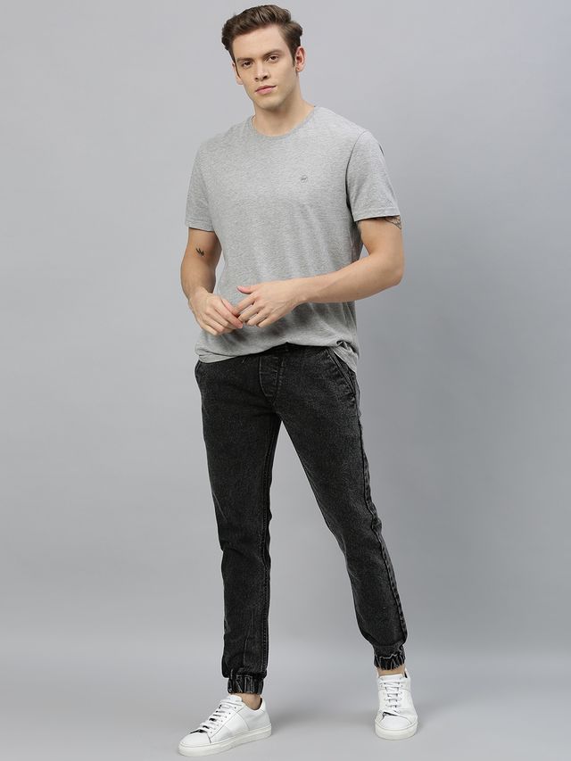 Urbano Fashion Men's Jogger Jeans Slim Fit Stretchable | Black | 36