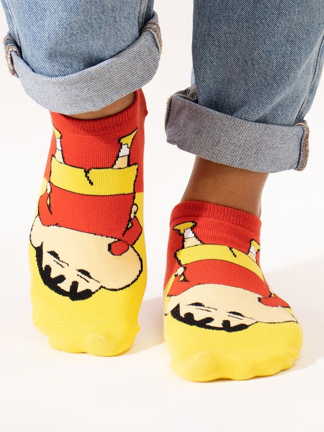 Thela Gaadi Unisex 78% Cotton, 17% Spandex, and 5% Elastic Ankle Socks | Assorted - Free Size