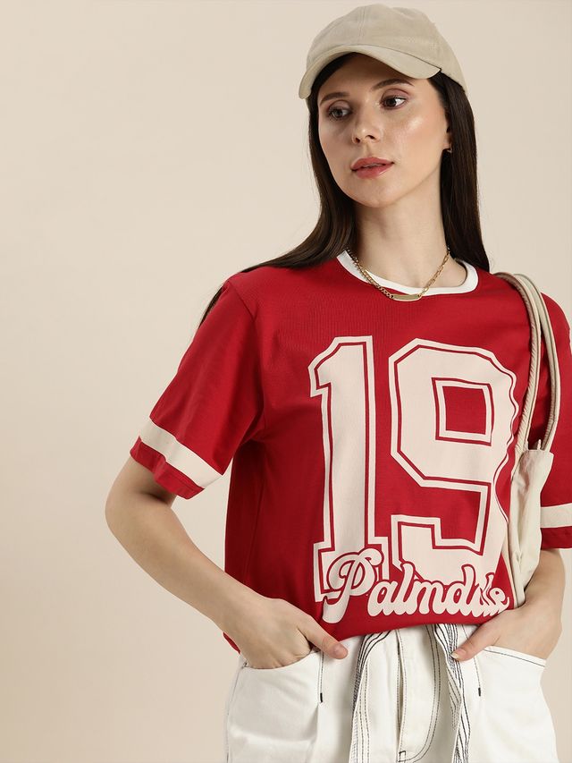Dillinger Women's T-shirt | LNDMK336RED | Red - M