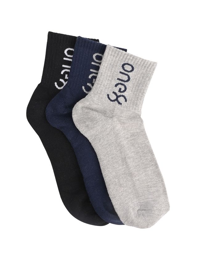One8 Men's Cotton Ankle Length Socks | Multicolour - Free Size